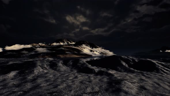 Dramatic Landscape in Antarctica with Storm Coming alt