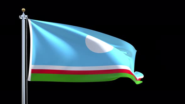 Sakha Republic Waving Flag alt