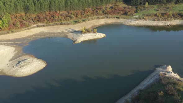 Aerial View On Poaching Network For Fishing In The Pond 2 alt