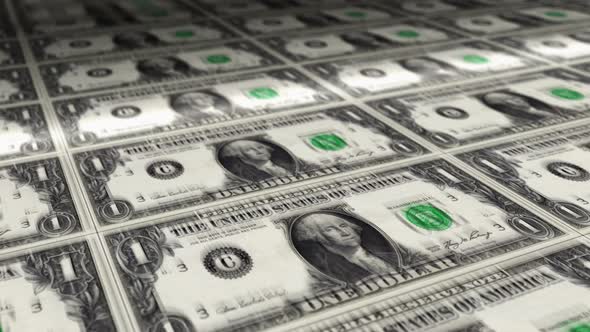 Dollar money sheet printing seamless loop alt