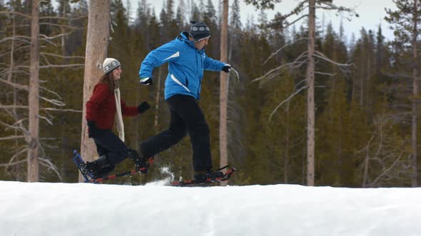 Couple in bathroom getting ready for day alt