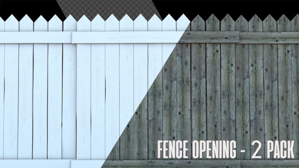 3D Wood Fence Opening - 2 Pack