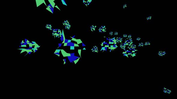 Noised Led Crystals In Space Vj Loop HD alt