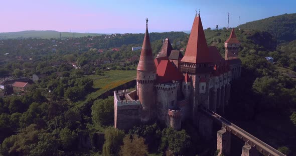 Corvin Castle In Transylvania, Romania alt