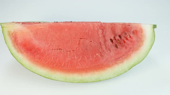 Big Delicious And Ripe Slice Of A Watermelon