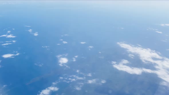 View 30,000 feet above the earth in a plane alt