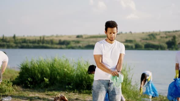 Concept of Take Care After the Nature Afro alt