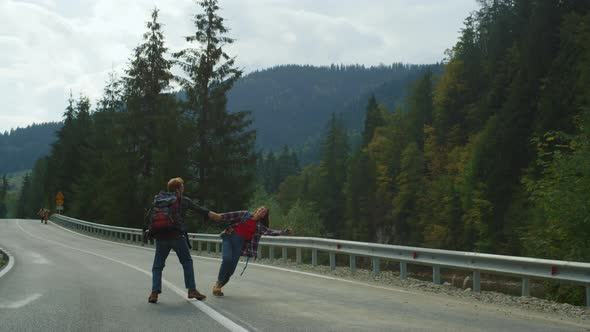 Backpackers Dancing Mountains Road alt