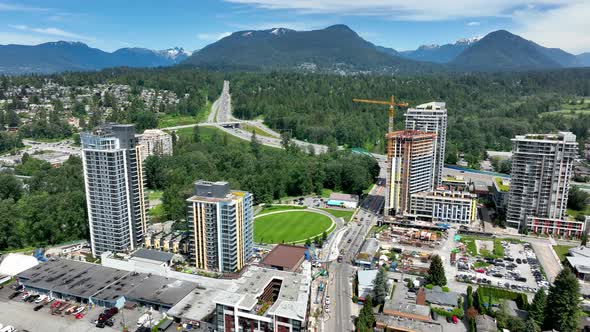 Lynnmour Province Residential Apartment Buildings At Seylynn Park In British Columbia, Canada. - aer alt