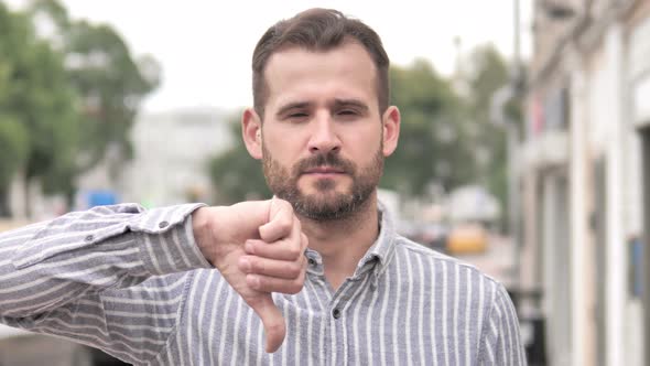Thumbs Down by Beard Casual Man, Outdoor alt