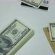 Dollars And Credit Cards On The Desk In The Office - VideoHive Item for Sale