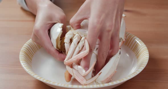 Steamed Fresh flower crab alt