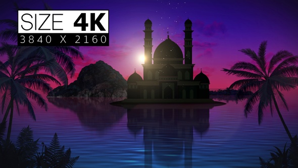 Sunset And Mosque alt