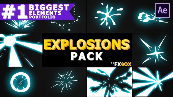Explosion Elements Pack | Motion Graphics Pack