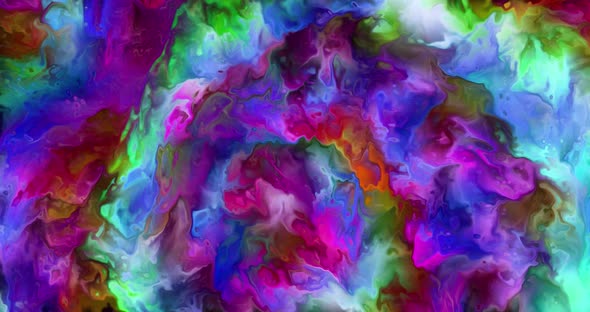 Abstract multicolor wavy twirling background