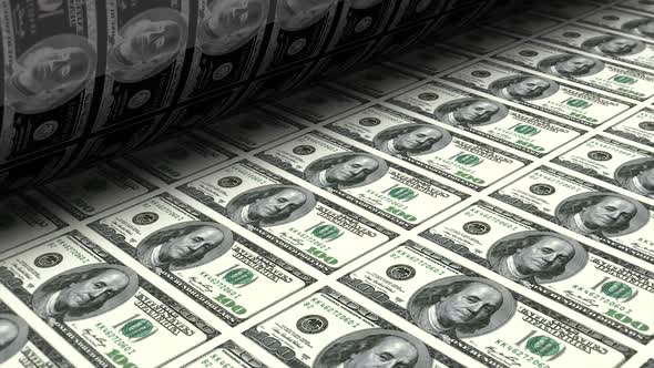 Money Printing Dollar Bills