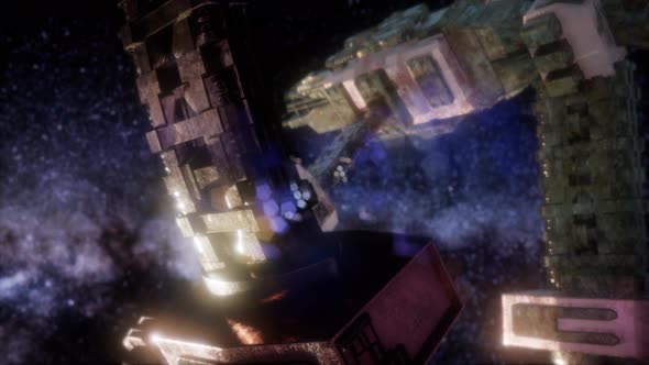 UFO Flying in the Space alt