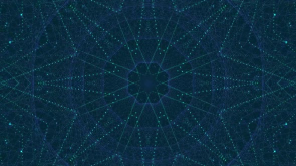 Blue Kaleidoscope Background