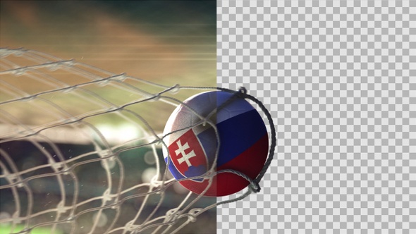 Soccer Ball Scoring Goal Night - Slovakia
