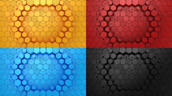 Hexagons Form A Wave alt