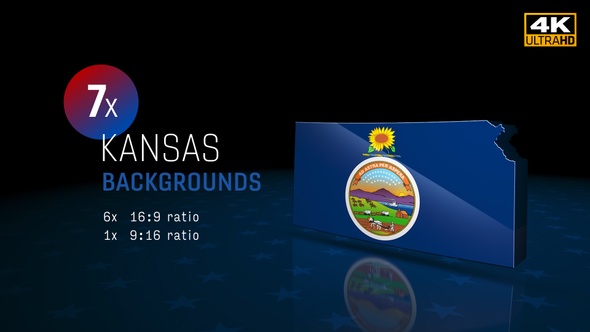 Kansas State Election Backgrounds 4K - 7 Pack