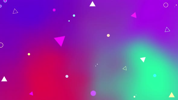 Stylish Gradient Background With Spinning And Moving Triangle Shape Elements alt
