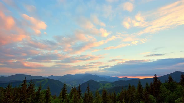 Beautiful Mountain Nature in Spring