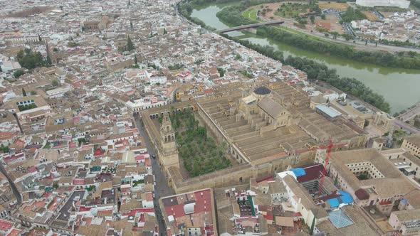 MezquitaCatedral De Cordoba Aerial Footage of a Historical Cathedral alt