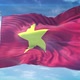 4K 3D Vietnam Flag 