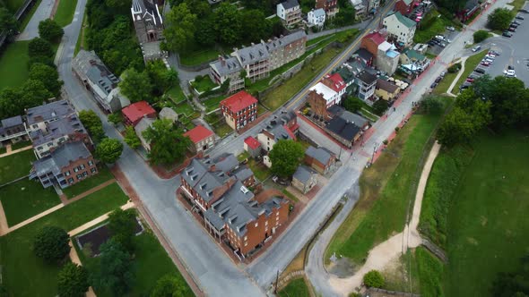 Harper's Ferry, West Virginia, site of John Brown's raid to incite a massive slave rebellion in the alt