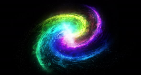 4k Equality and peace galaxy concept. Rainbow color galaxy. LGBT world concept.