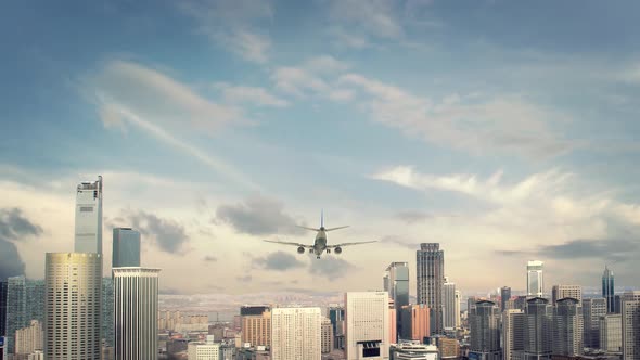 Airplane Landing Shenyang China alt