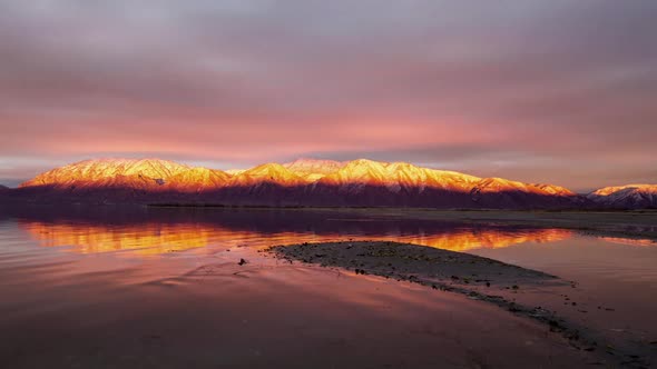 Sunset of the Wasatch Mountains alt