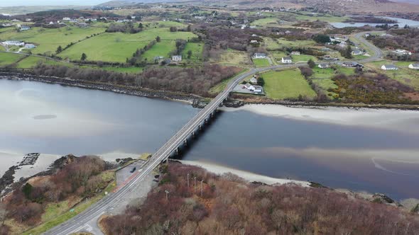 The Bridge To Lettermacaward in County Donegal - Ireland. alt