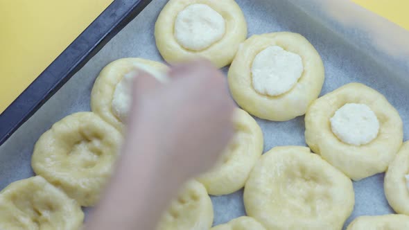 Preparing Homemade Sweet Buns Dough alt