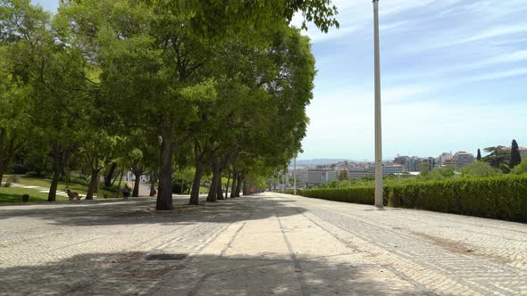 Park of Eduardo VII occupies an area to north of Avenida da Liberdade in Lisbon's city center