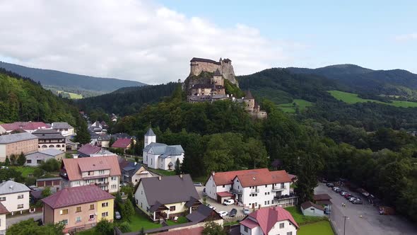 Aerial View of Orava Castle in Slovakia