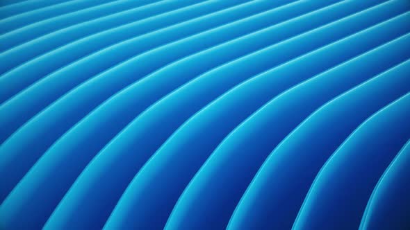 Abstract 3d Moving Lines Blue Background