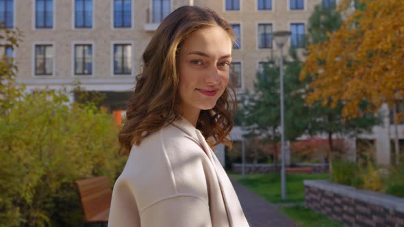 Portrait of Authentic Real Beautiful Student