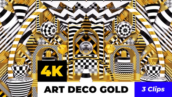 4K Art Deco Gold