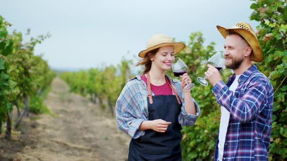 Front Camera Handsome Farmer Man His Beautiful alt