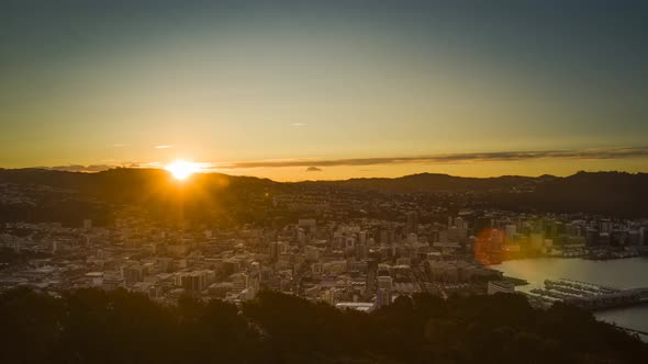 Sunset in Wellington timelapse alt