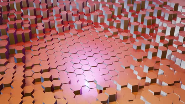 Abstract Hexagonal Loop Background 4K alt