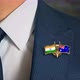 Businessman Friend Flags Pin India Australia - VideoHive Item for Sale