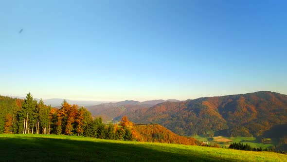 Beautiful Autumn Day in the Mountains