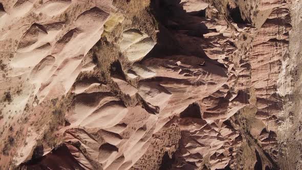 Vertical Video Cappadocia Landscape Aerial View alt