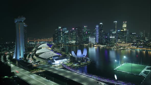 4K Singapore Skyline alt