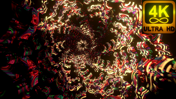 Infinite Kaleidiscope Mandala Background Music Digital Cg Visual Loop Pattern alt