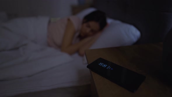 Young Girl Lies In Bed alt