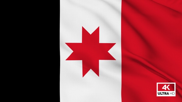 Udmurtia Flag Waving Slowly Looped alt